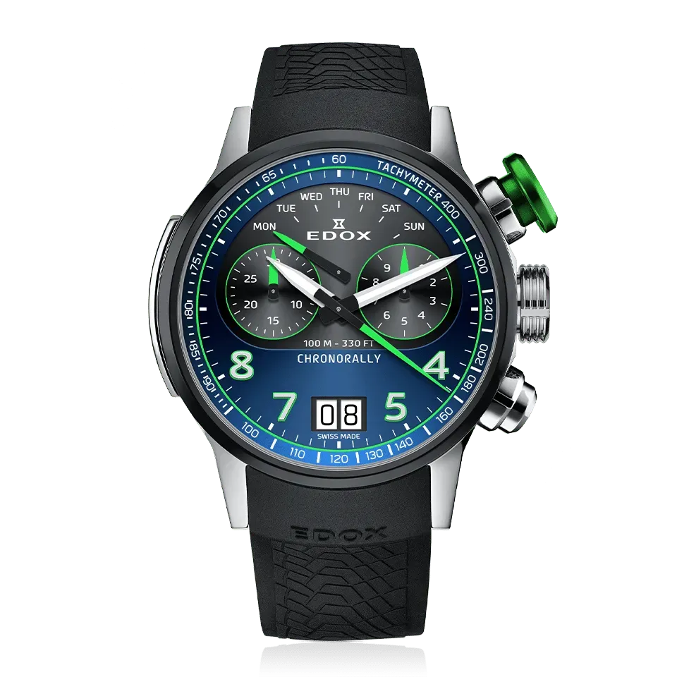 Edox Chronorally Chronograph 45 Herrenuhr