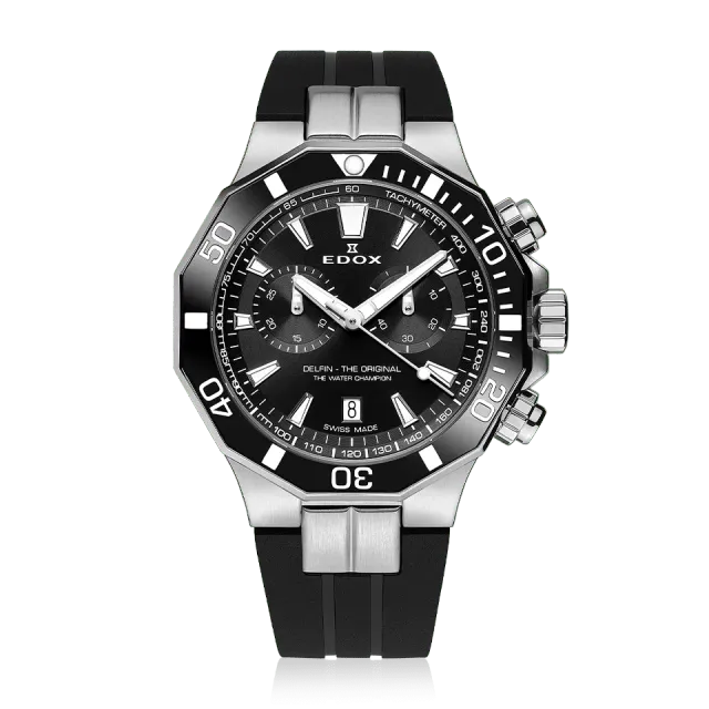 Edox Delfin Chronograph Herrenuhr wasserdicht