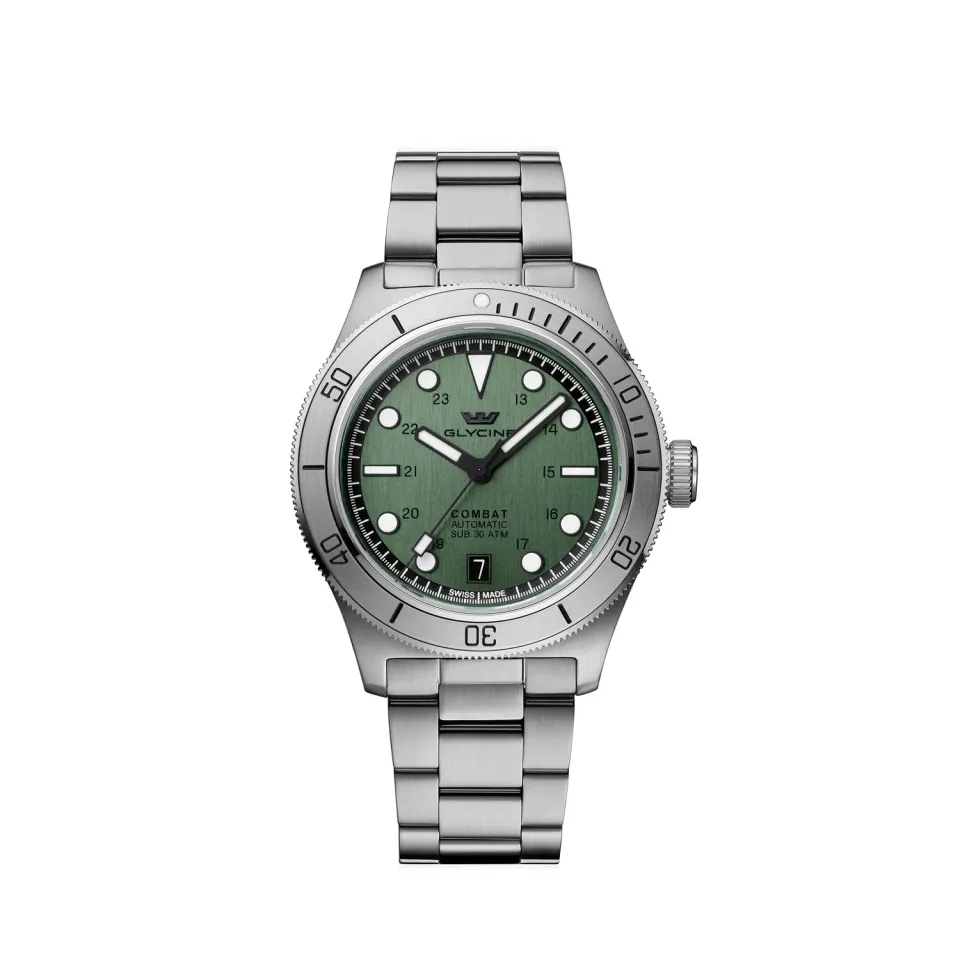 Glycine Combat Sub Sport GL0537 Automatikuhr Grün 39mm