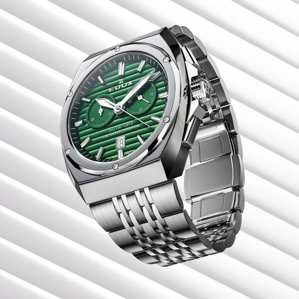 Edox Delfin 1973 Chronograph Armbanduhr