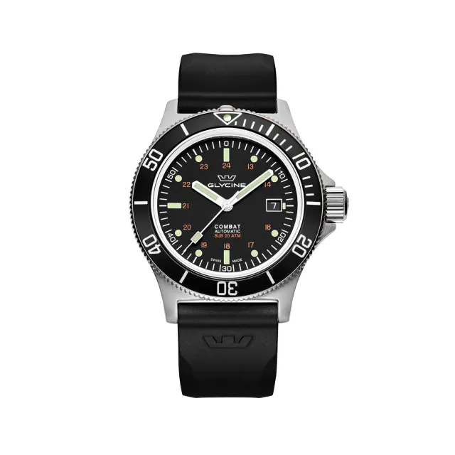 Glycine Combat Sub GL0087 Taucheruhr 42mm Schwarz