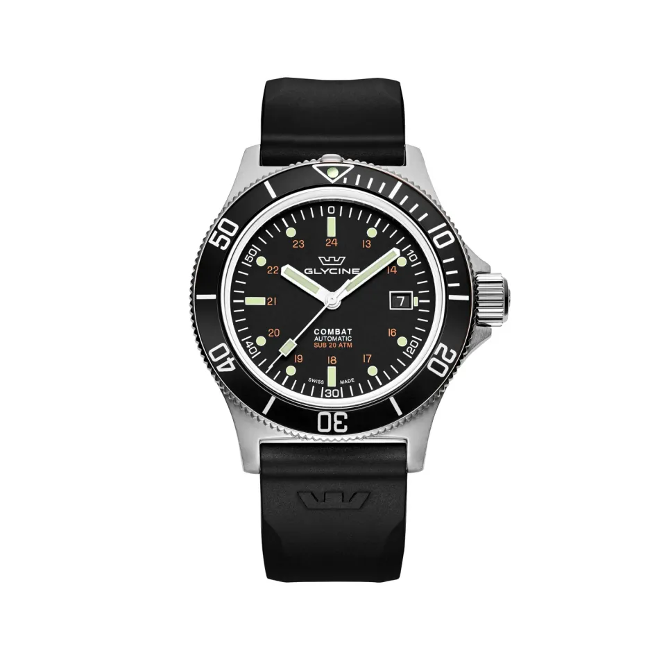 Glycine Combat Sub GL0087 Taucheruhr 42mm Schwarz