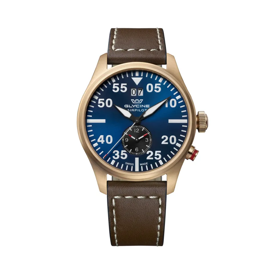 Glycine Airpilot GL0369 Dual Time Herrenuhr 44 mm