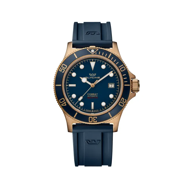 Glycine Combat Sub Sport GL0323 Automatikuhr blau Bronze 42mm