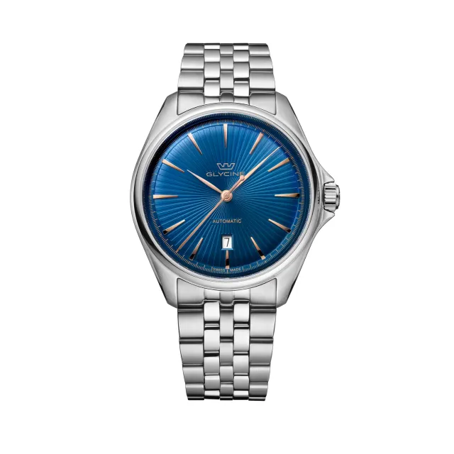 Glycine Combat Classic GL0455 Uhr, Blau, Edelstahlarmband