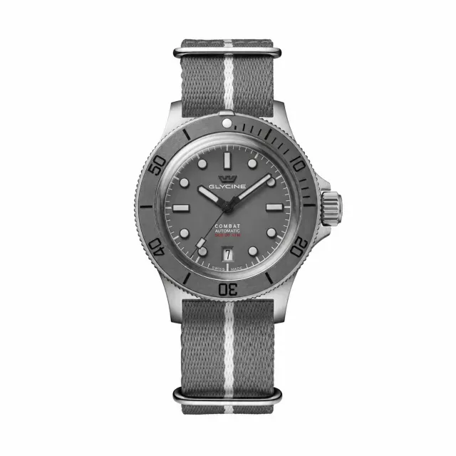 Glycine Combat Sub Box Ceramic GL0526 Armbanduhr 41mm grau