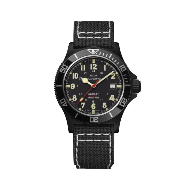 Glycine Combat Sub GL0426 Herrenuhr 42mm Automatik schwarz