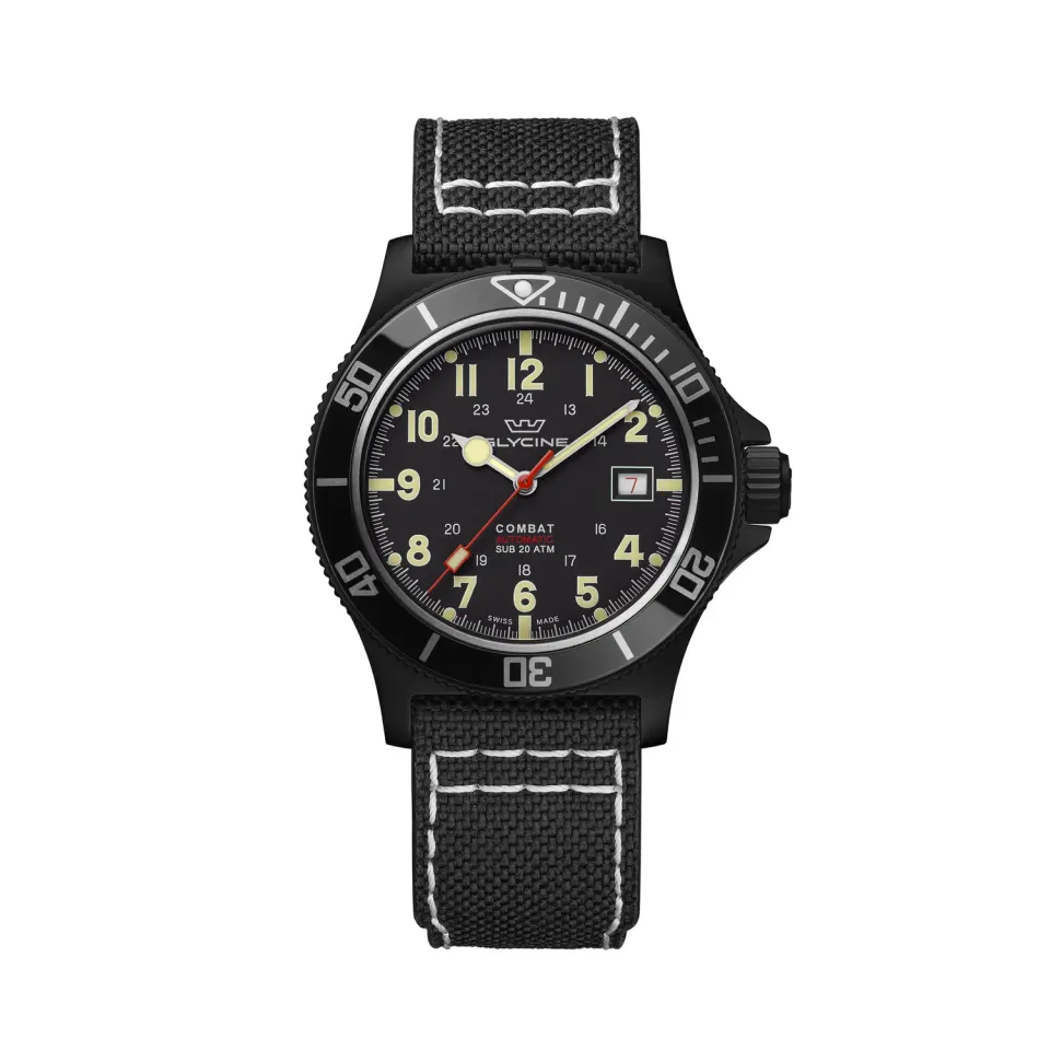 Glycine Combat Sub GL0426 Herrenuhr 42mm Automatik schwarz