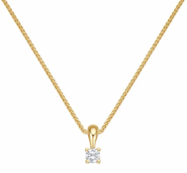 Krebber Essentials EH005507 Diamant-Collier Gold 0,09 ct