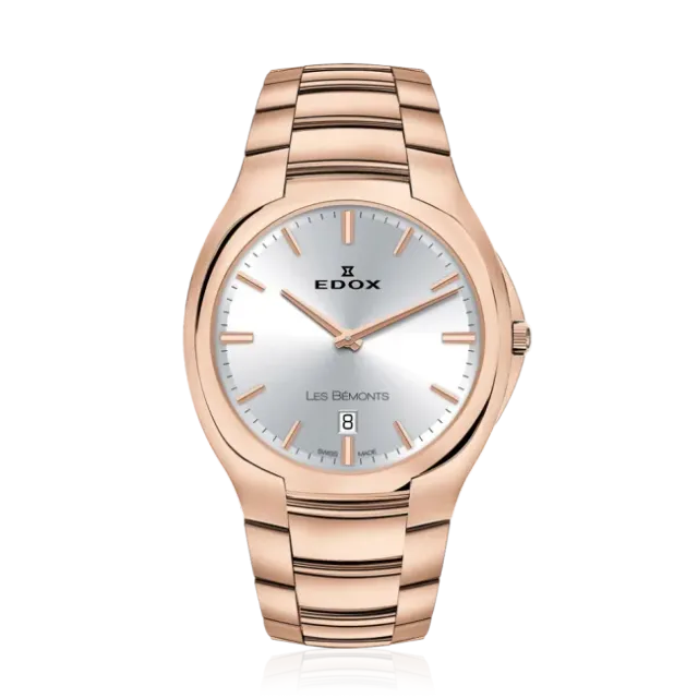 Edox Les Bémonts Ultra Slim Date Armbanduhr