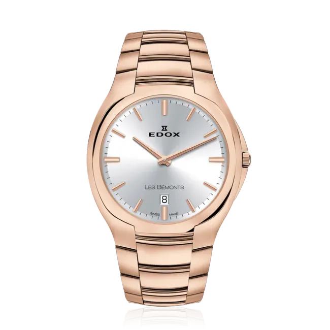 Edox Les Bémonts Ultra Slim Date Armbanduhr