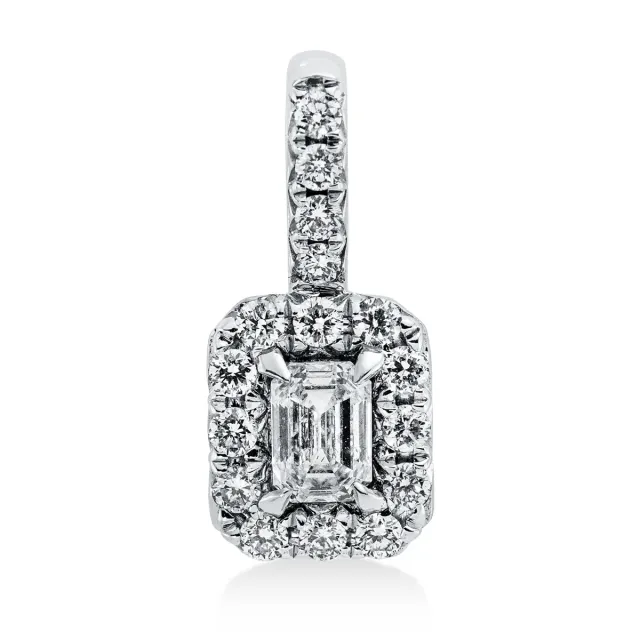 Hans Lorenz Solitaire Anhänger mit Besatz