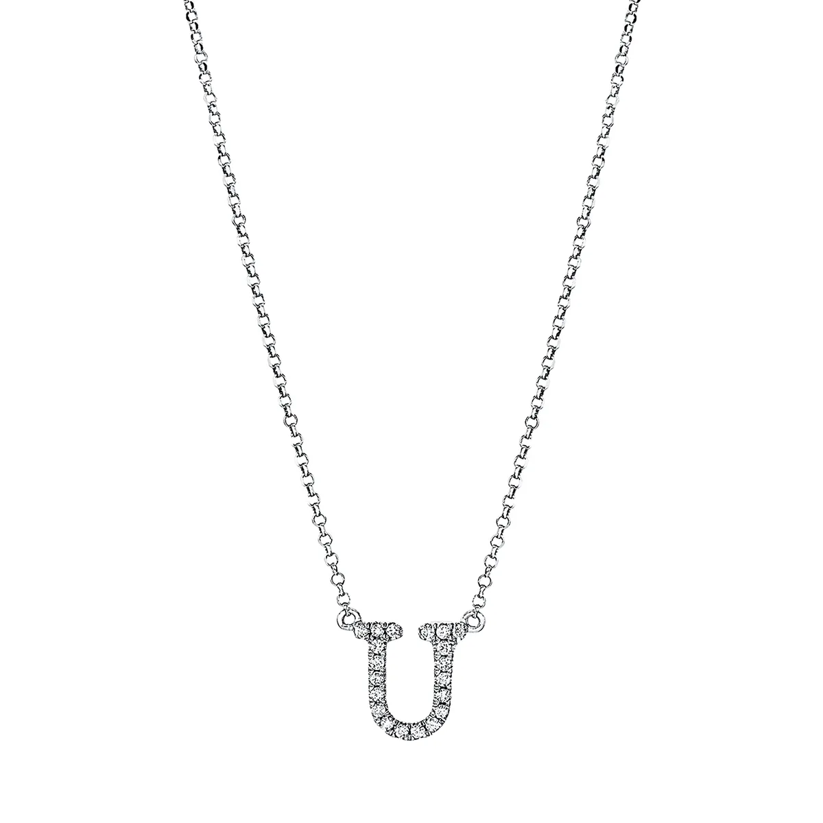 Hans Lorenz Buchstabe Collier mit Brillant