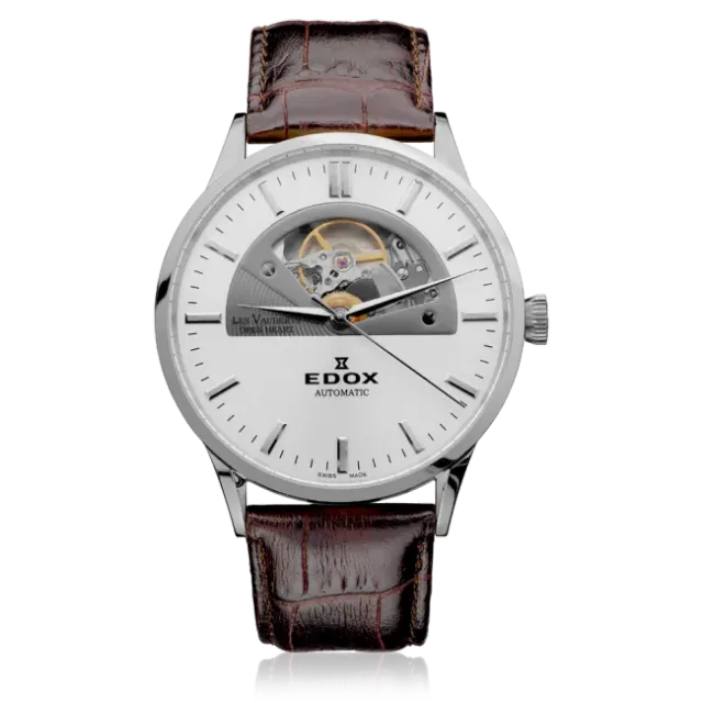 Edox Les Vauberts Open Heart Automatic Armbanduhr