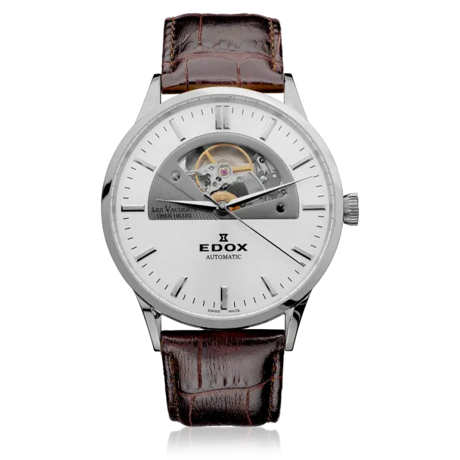 Edox Les Vauberts Open Heart Automatic Armbanduhr