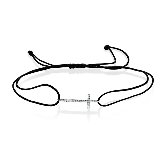 Hans Lorenz Leder- und Stoffband Armband