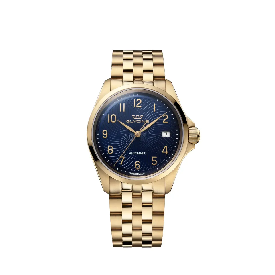 Glycine Combat Classic GL0343 Automatikuhr blau-gold 36mm