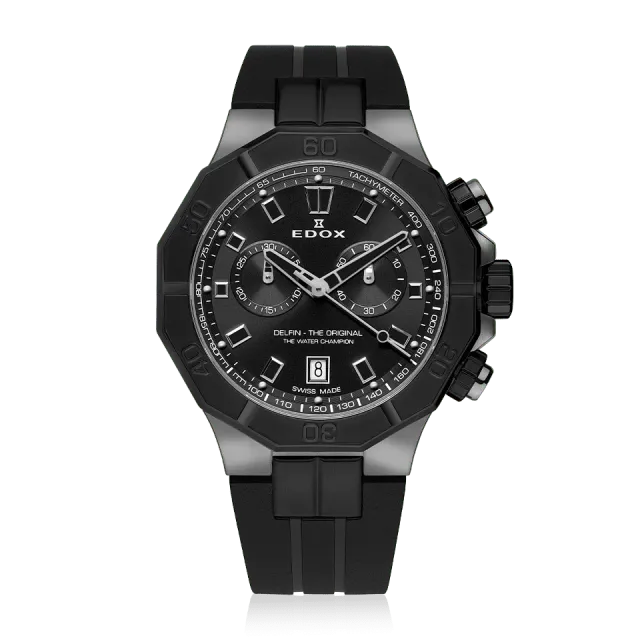 Edox Delfin The Original Delfin Chronograph Uhr Stoppfunktion