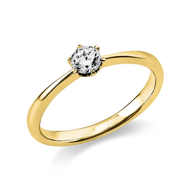 Hans Lorenz Solitaire Ring mit Brillant