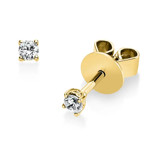 Hans Lorenz Solitaire Ohrstecker Brillant