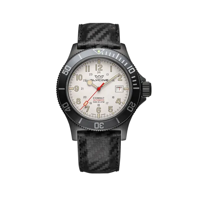 Glycine Combat Sub GL0189 Automatikuhr silber 42mm Datum