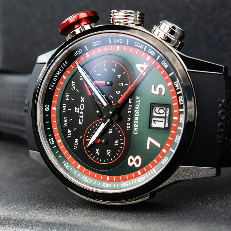 Edox Chronorally Chronograph Armbanduhr