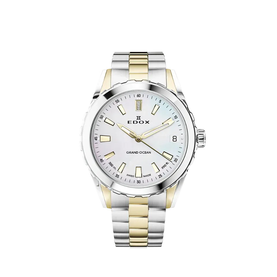 Edox Delfin Date Damenuhr Ladies Datum