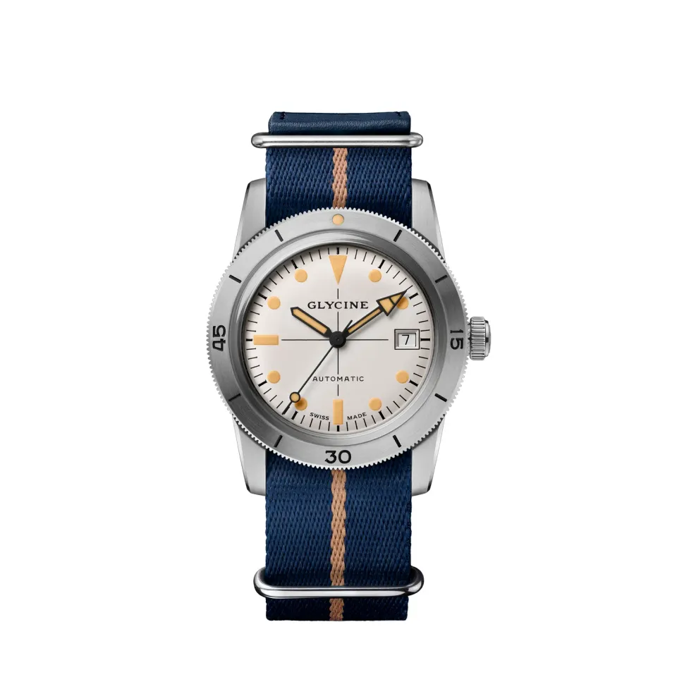 Glycine Sea Kraken 39mm Automatikuhr GL0503 silber Saphirglas