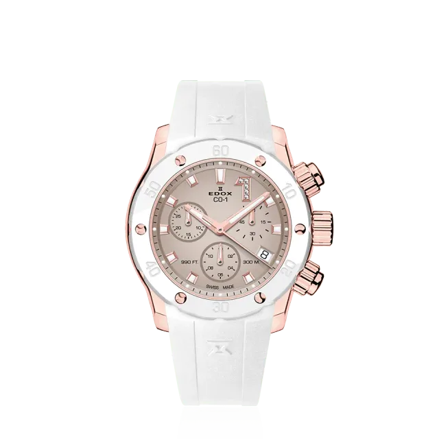 Edox Delfin Chronolady Damenuhr