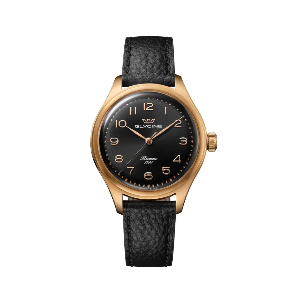 Glycine Bienne 1914 GL0335 Automatikuhr 39 mm schwarz