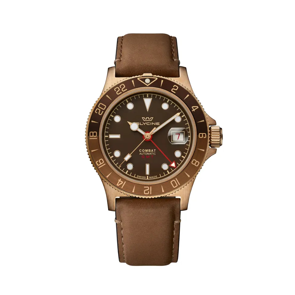 Glycine Combat Sub Sport GL0316 Herrenuhr Bronze 42mm