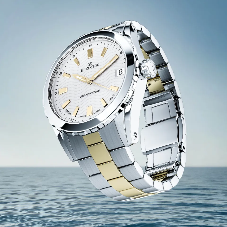 Edox Delfin The Original Date Ladies Armbanduhr