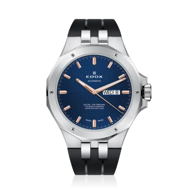 Edox Delfin Day Date Herrenuhr Automatik