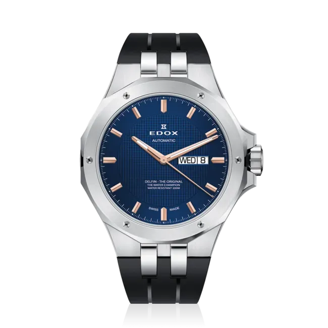 Edox Delfin Day Date Herrenuhr Automatik