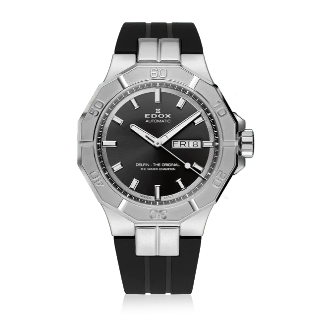Edox Delfin Day-Date Automatic Armbanduhr