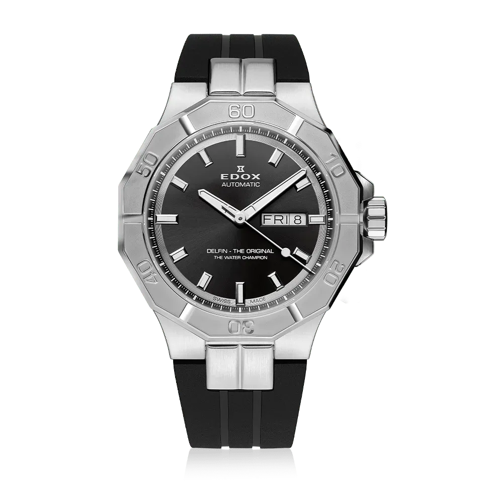 Edox Delfin Day-Date Automatic Armbanduhr