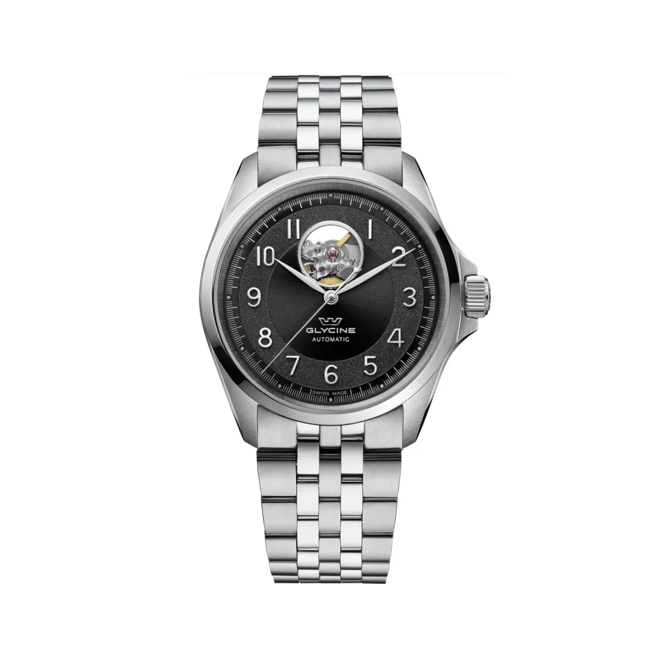 Glycine Combat Classic GL0427 Herrenuhr 40mm Open Heart