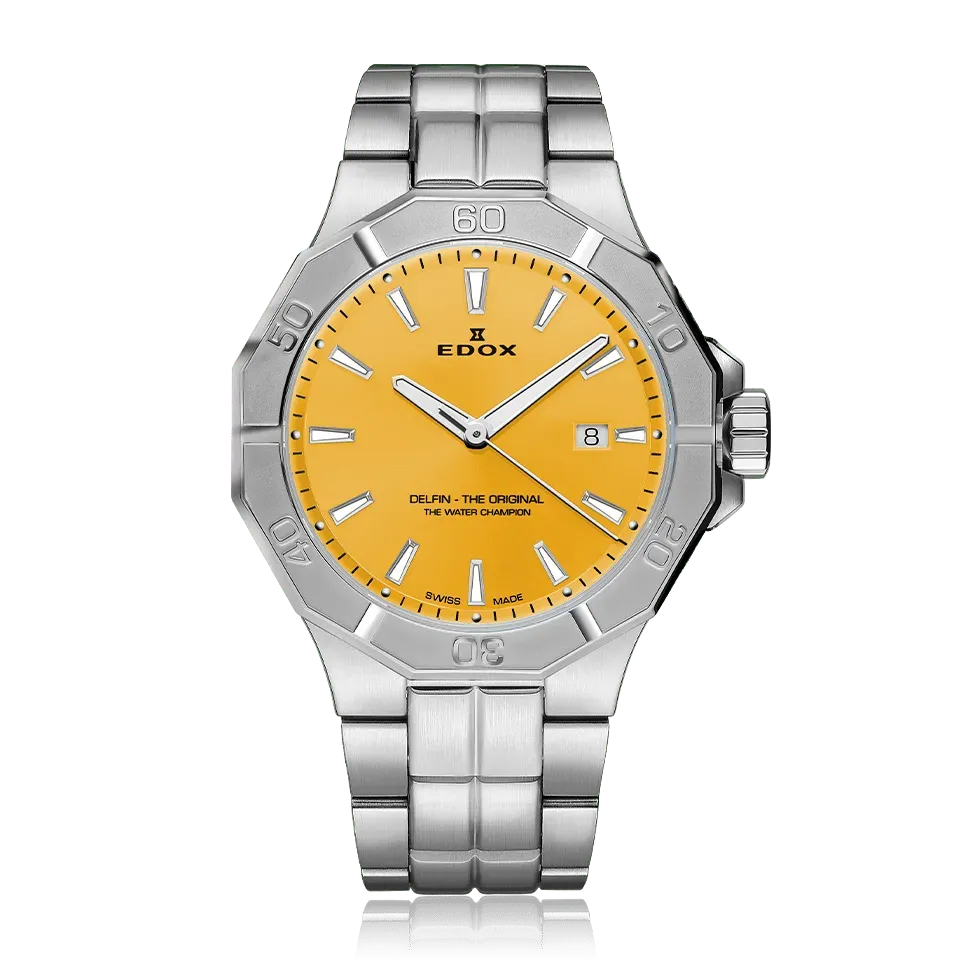 Edox Delfin Date Armbanduhr mit Datum