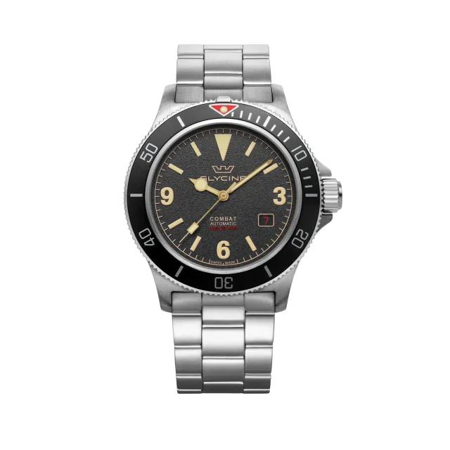 Glycine Combat Sub Vintage GL0261 Herrenuhr schwarz 42mm