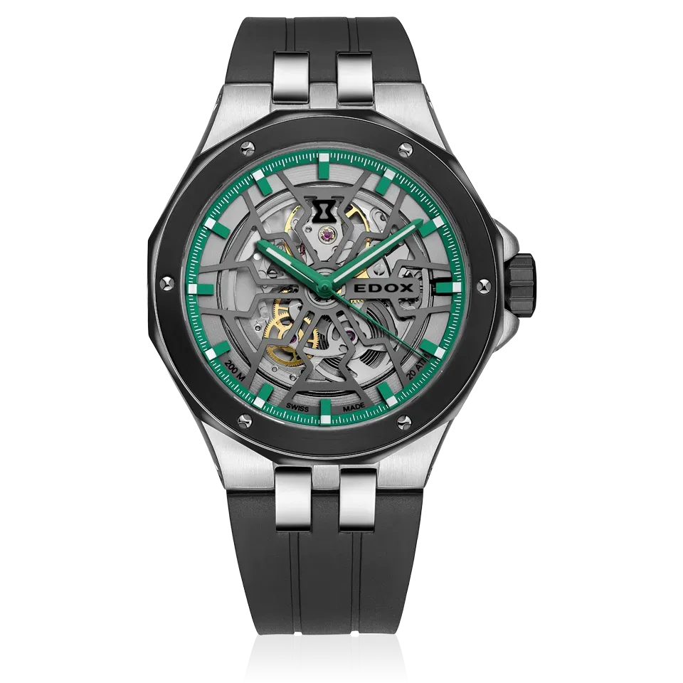 Edox Delfin Mecano Automatic Armbanduhr Automatik