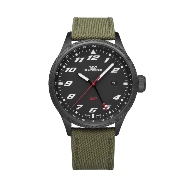 Glycine Airman GL1007 GMT Herrenuhr 45 mm 200 m
