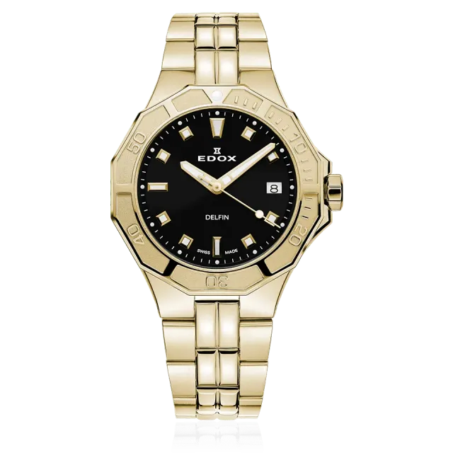 Edox Delfin Diver Date Lady Armbanduhr