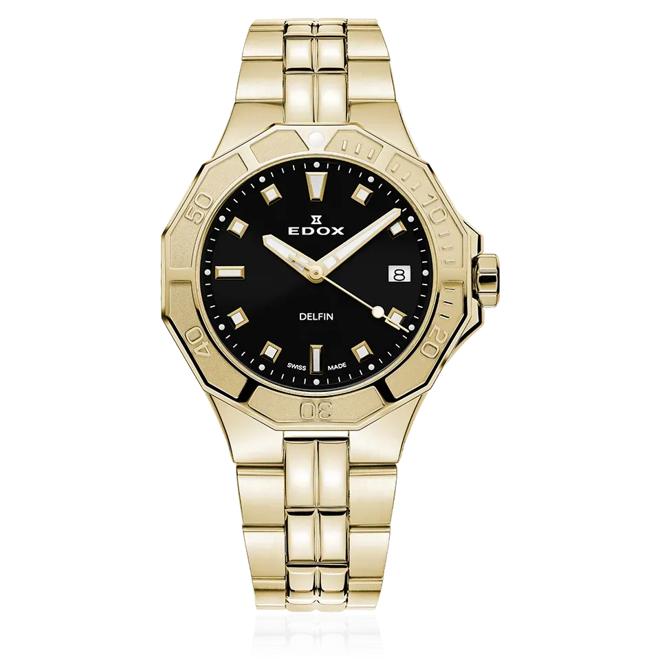 Edox Delfin Diver Date Lady Armbanduhr
