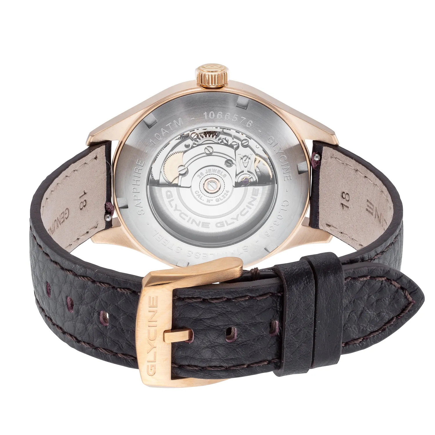 Glycine Bienne 1914 GL0336 Automatik-Uhr 39mm blau