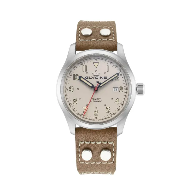 Glycine Combat Field GL0579 Automatikuhr 40 mm Beige 100 m