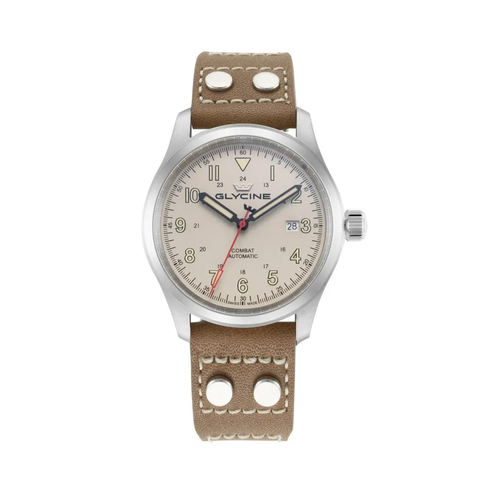 Glycine Combat Field GL0579 Automatikuhr 40 mm Beige 100 m