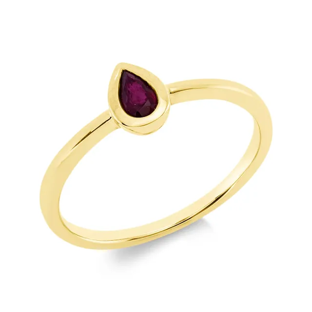 Hans Lorenz Farbstein Classic Ring Gelbgold Brillanten