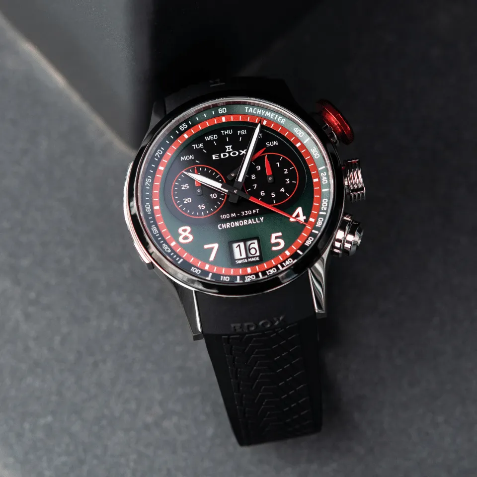 Edox Chronorally Chronograph Armbanduhr