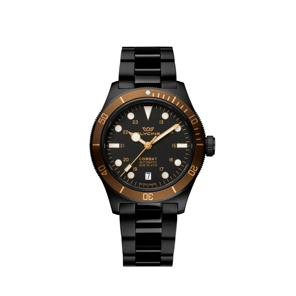 Glycine Combat Sub Sport GL0409 Automatik Taucheruhr 39mm 300M
