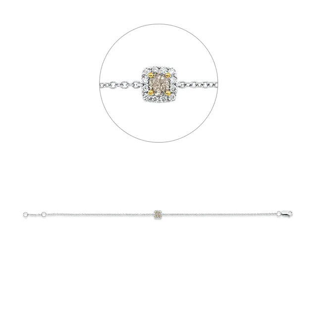 Hans Lorenz Farbiger Diamant Armband